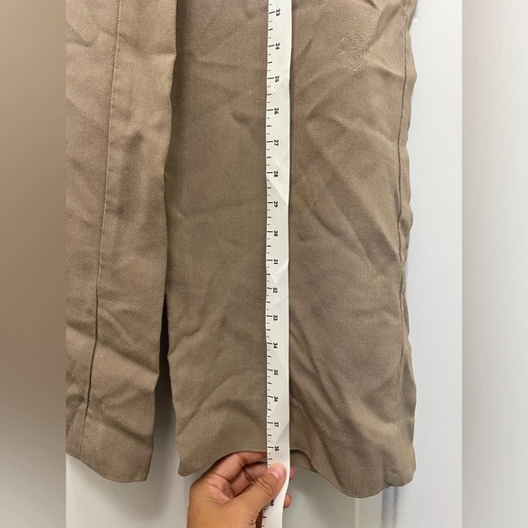 Women’s Vintage Armani Collezioni Italy Taupe Pants Size 12 Wide Leg GUC - Picture 12 of 12